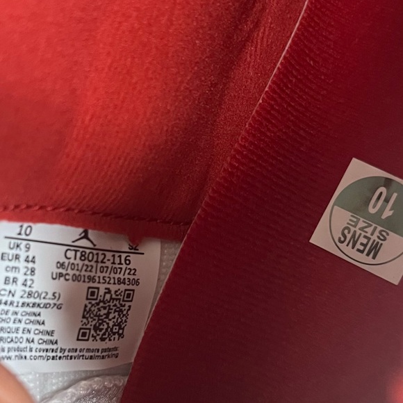 New Nike Air Jordan Retro 11 Cherry Red White Mens Size 10 CT8012-116 New In Box - Picture 9 of 10